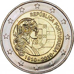 2 Euro 2010 Large Obverse coin