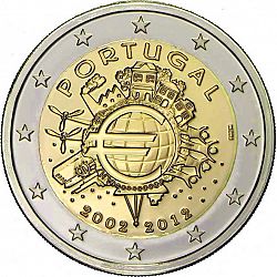 2 Euro 2012 Large Obverse coin