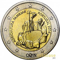 2 Euro 2014 Large Obverse coin