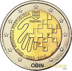 2 Euro 2015 Large Obverse coin