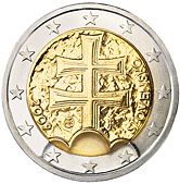 2 Euro 2009 Large Obverse coin