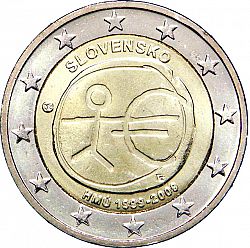 2 Euro 2009 Large Obverse coin