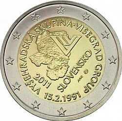 2 Euro 2011 Large Obverse coin