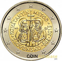 2 Euro 2013 Large Obverse coin