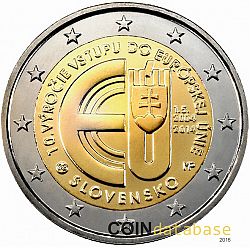 2 Euro 2014 Large Obverse coin