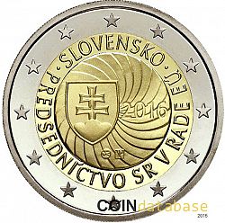 2 Euro 2016 Large Obverse coin