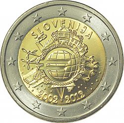 2 Euro 2012 Large Obverse coin