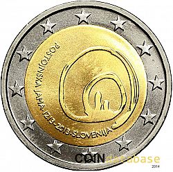 2 Euro 2013 Large Obverse coin