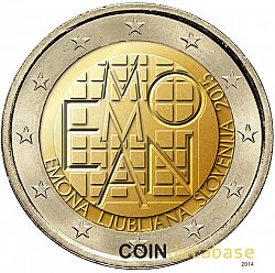 2 Euro 2015 Large Obverse coin