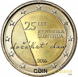 2 Euro 2016 Large Obverse coin