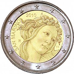 2 Euro 2010 Large Obverse coin