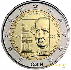 2 Euro 2014 Large Obverse coin