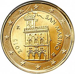 2 Euro 2015 Large Obverse coin