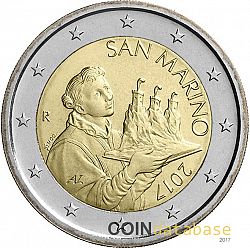 2 Euro 2017 Large Obverse coin