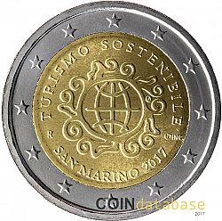 2 Euro 2017 Large Obverse coin