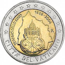 2 Euro 2004 Large Obverse coin