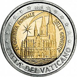 2 Euro 2005 Large Obverse coin