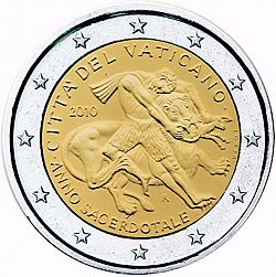 2 Euro 2010 Large Obverse coin