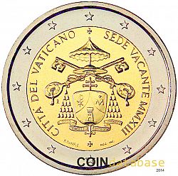2 Euro 2013 Large Obverse coin