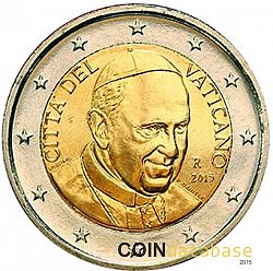 2 Euro 2015 Large Obverse coin