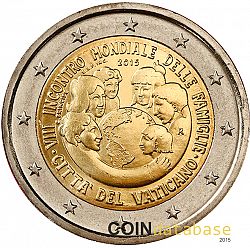 2 Euro 2015 Large Obverse coin