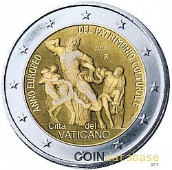 2 Euro 2018 Large Obverse coin