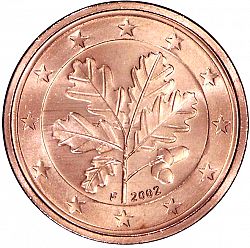 2 cent 2002 Large Obverse coin