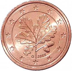 2 cent 2002 Large Obverse coin