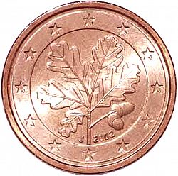 2 cent 2002 Large Obverse coin