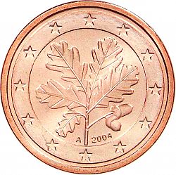 2 cent 2004 Large Obverse coin