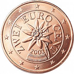 2 cent 2002 Large Obverse coin