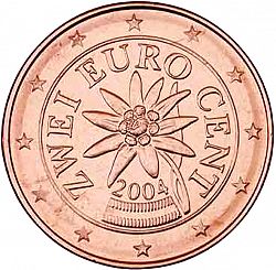 2 cent 2004 Large Obverse coin