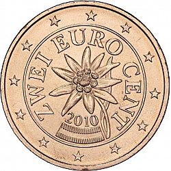 2 cent 2010 Large Obverse coin