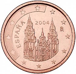 2 cent 2004 Large Obverse coin