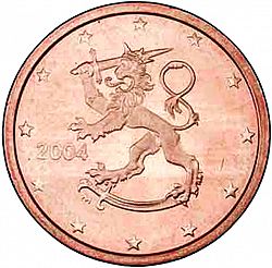 2 cent 2004 Large Obverse coin