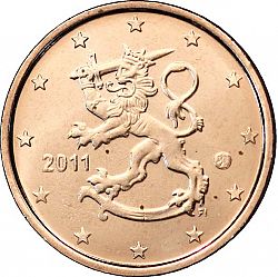 2 cent 2011 Large Obverse coin