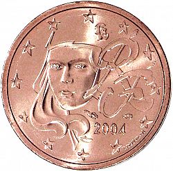 2 cent 2004 Large Obverse coin