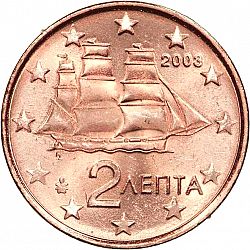 2 cent 2003 Large Obverse coin