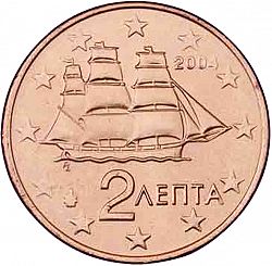 2 cent 2004 Large Obverse coin