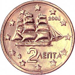 2 cent 2005 Large Obverse coin