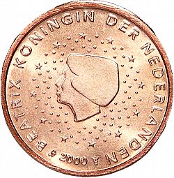 2 cent 2000 Large Obverse coin