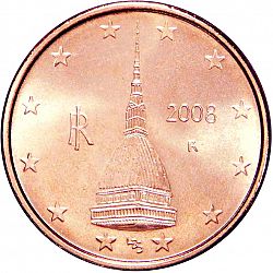 2 cent 2008 Large Obverse coin