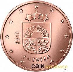 2 cent 2014 Large Obverse coin