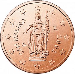 2 cent 2002 Large Obverse coin