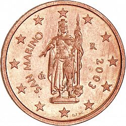 2 cent 2003 Large Obverse coin