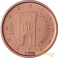 2 cent 2017 Large Obverse coin