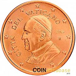 2 cent 2015 Large Obverse coin