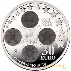 30 Euro 2012 Large Obverse coin