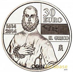 30 Euro 2014 Large Obverse coin