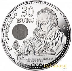 30 Euro 2016 Large Obverse coin
